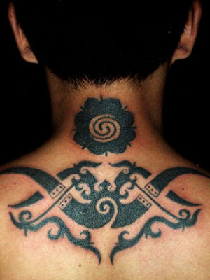 Tribal Tattoo Design of Borneo Inspired by Iban