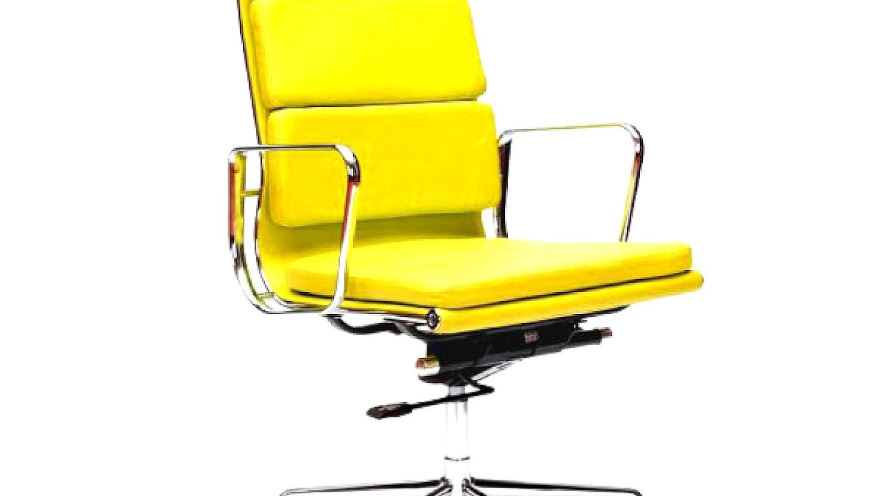 Yellow Leather Office Chair