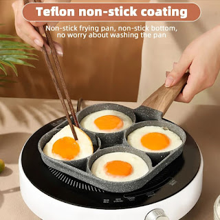 Four-hole Frying Thickened Omelet Pan Non-stick