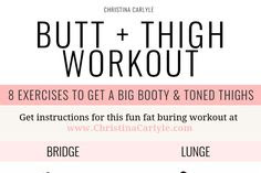   Easy Butt and Thigh Workout for a Bigger Butt and Toned Thighs