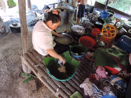 Noodle making Battambang