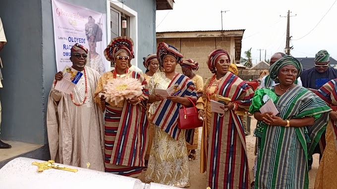Rachael Omotere Oloyede Journeys Home...Photo Speaks 