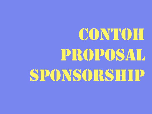 Contoh Real Proposal Sponsor - Pencarian Bantuan Dana 