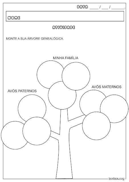 Árvore Genealógica Atividade