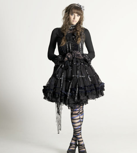 black gothic lolita dress