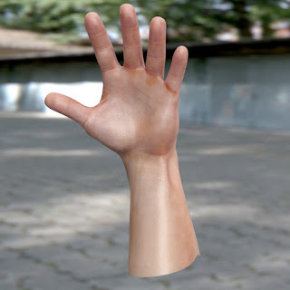 3d model male hand