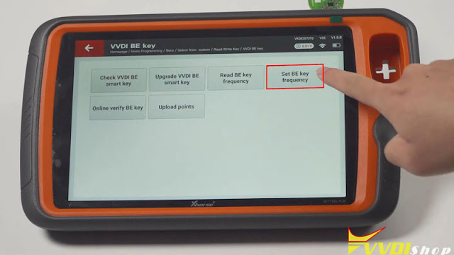 Change MB BE Key Frequency with VVDI Key Tool Plus 9