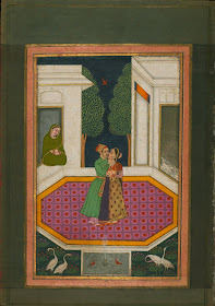 Indian manuscript miniature - music visualisation