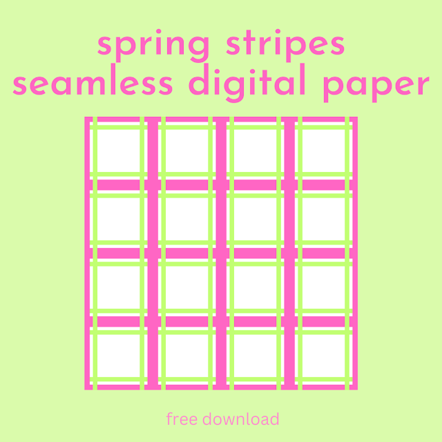 Spring Stripes seamless digital paper - free download