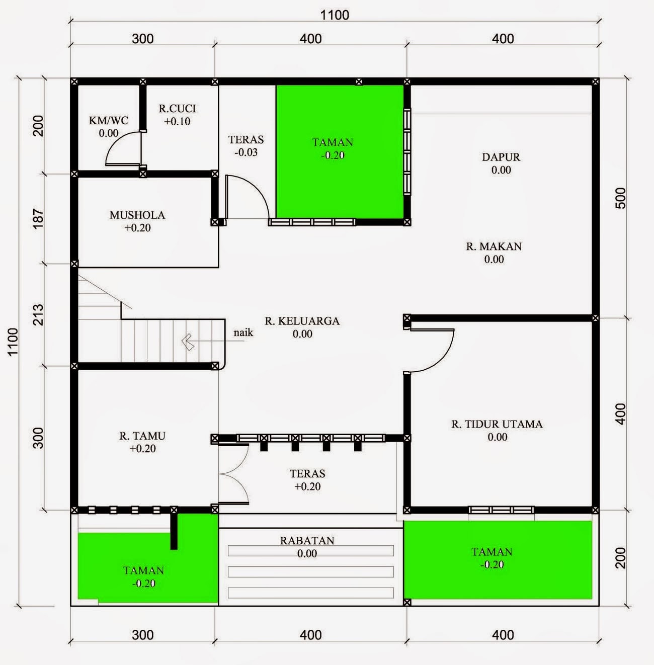 Desain Rumah  Di  Dalam  Gang Desain Rumah 