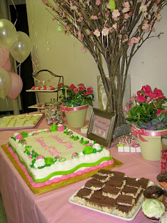 Love is Sweet Pink & Green Dessert Table- The Creative Confectionista