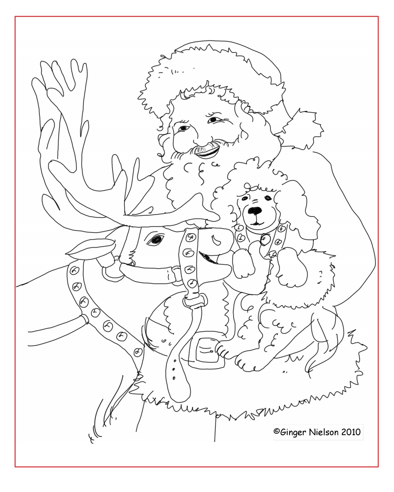 Poodle Coloring Pages