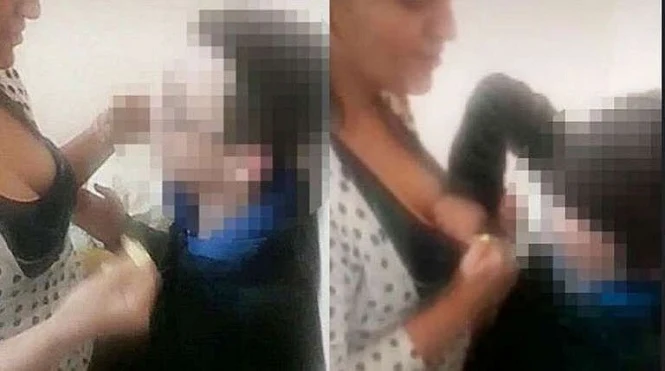 La portera de una escuela se filmó abusando de un alumno en San Juan