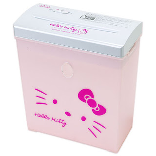 Hello Kitty shredder from Sanrio; pink