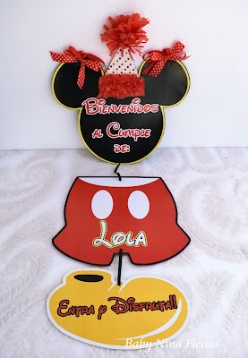 kit cumpleaños minnieymickeymouse