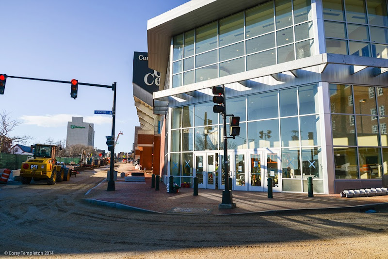 Portland, Maine USA Cumberland County Civic Center Under Construction by Corey Templeton