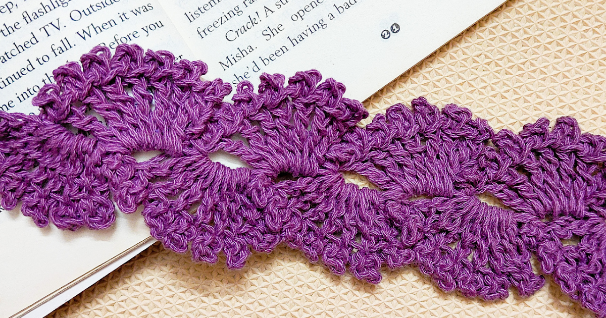 Raji's Craft Hobby: Easy Crochet Lace Bookmark