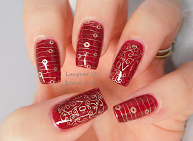 Potion Polish Cranberry Fizzy + UberChic Beauty Love and Marriage 02