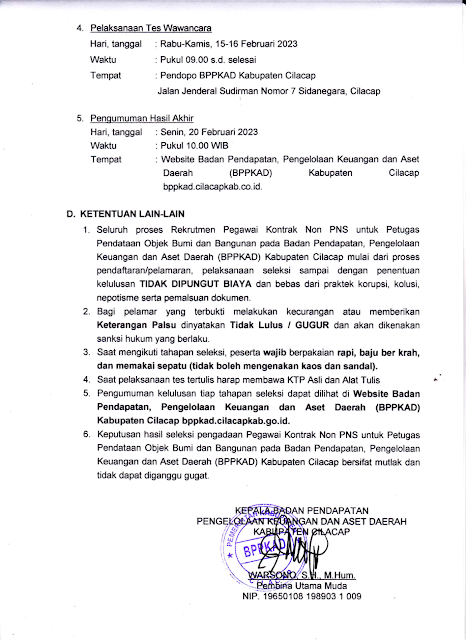 Rekrutmen Non PNS SMA SMK Januari 2023 Pendapatan Pengelolaan Keuangan dan Aset Daerah