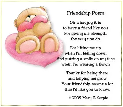 poems for friends. friends by composing poem