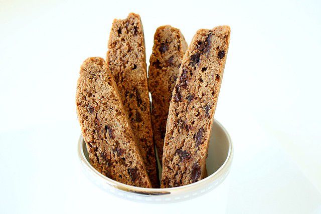 Nutella Biscotti with Chocolate Chunks Recipe