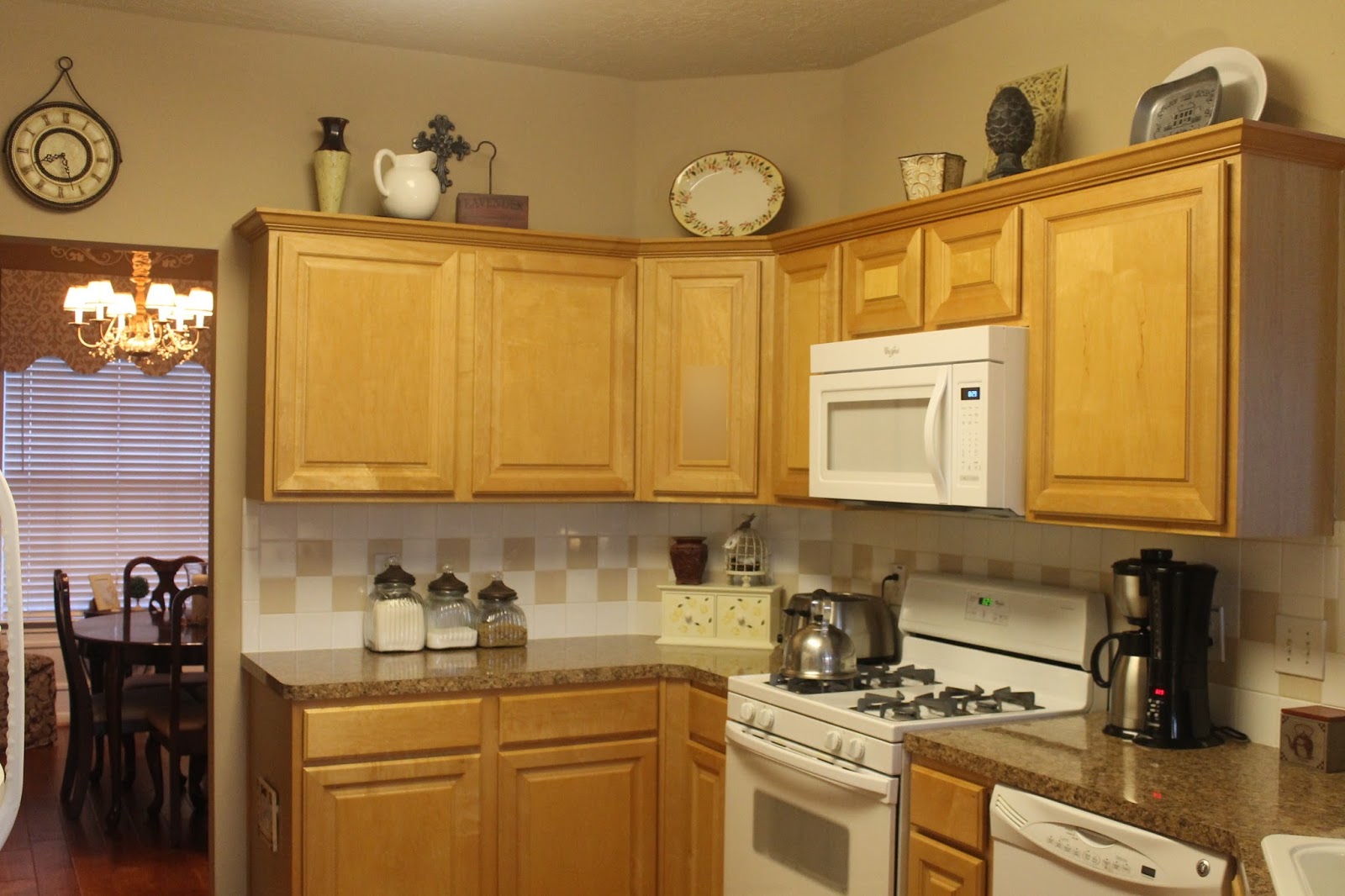 Texas Decor  Rearranging the Tops  of My Kitchen  Cabinets 