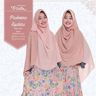 Jilbab Pashmina Syahira Platinum Cerruti