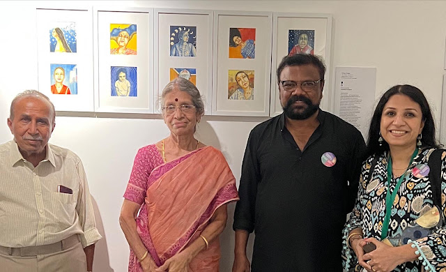 With my parents and Sri Balamuralikrishnan, Secretary, Kerala Lalithakala Akademi-HuesnShades
