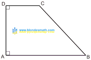 Прямоугольная трапеция. Как выглядит прямоугольная трапеция. Внешний вид прямоугольной трапеции. Два прямых угла трапеции расположены слева. Математика для блондинок.
