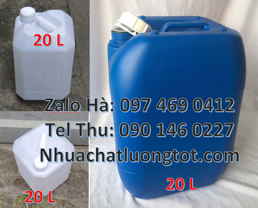 can 25l trắng, Can dẹp 30l đựng sữa tươi, Can nhựa 25 lít đựng nông dược. Can 10 821ea5a6eee637b86ef723