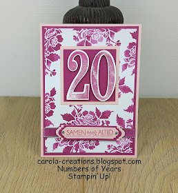 Stampin'Up! Numbers of Years