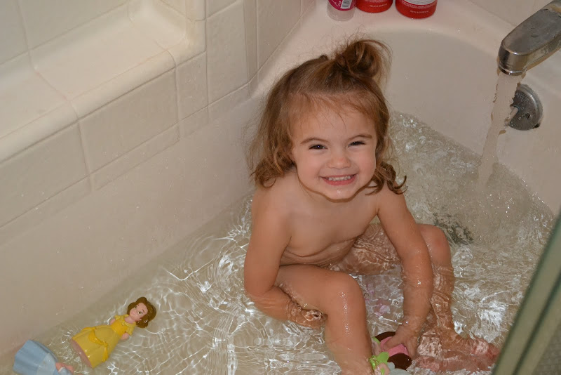 Bath time! Such a sweet girl. title=