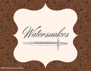 Watersnakes title image with sword shape underlining title