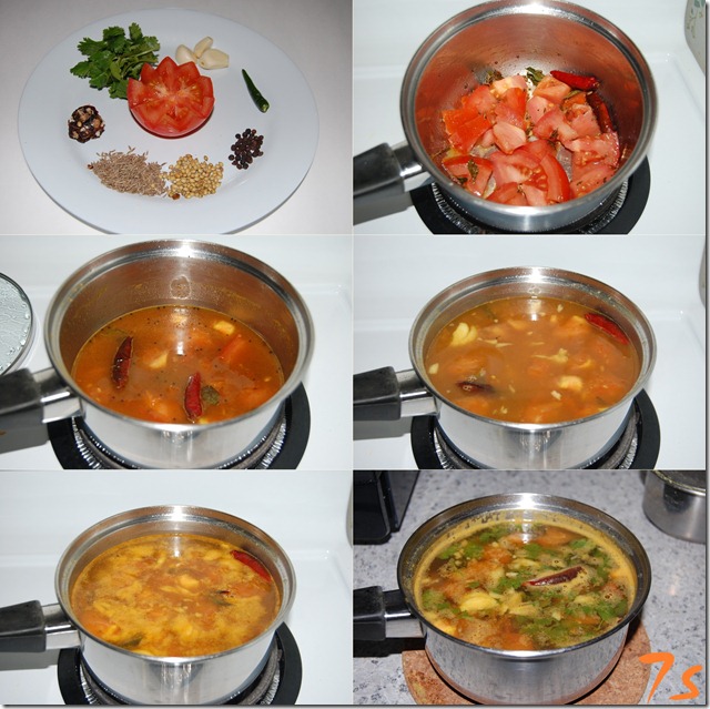 Paruppu rasam process