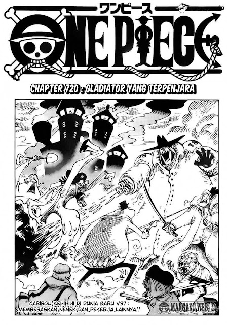 Download Komik One Piece Chapter 720 "Gladiator yang Terpenjara" Bahasa Indonesia