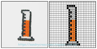 Esquema de probeta para Hama Beads