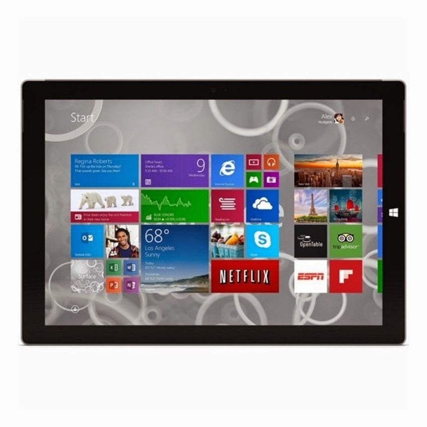 Microsoft Surface Pro 3 64GB Windows 8.1 Pro Intel i3 Tablet (4YM-00001) (Silver)