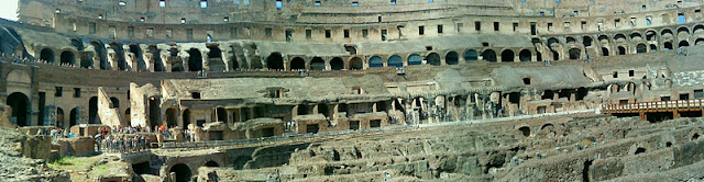 By E.V.Pita,  Rome: Colosseum, arena and hypogeum of Flavium Amphitheatre / Por E.V.Pita Coliseo de Roma: arena de gladiadores e hipogeo