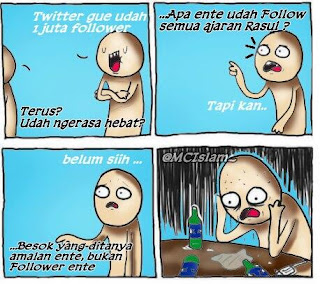 Komik Lucu Indonesia tentang follower