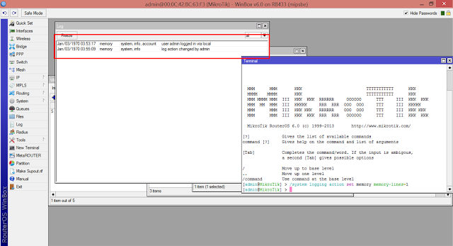 Menghilangkan Log Mikrotik Dengan Mudah