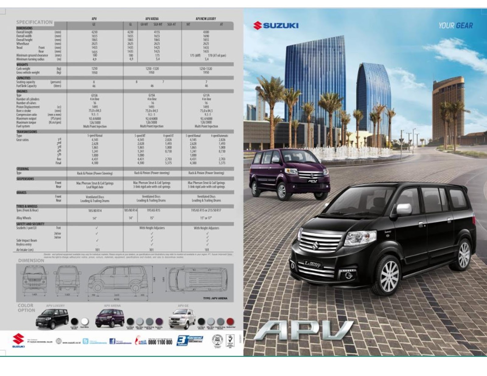 APV Harga  dan Kredit Mobil  Suzuki  Pekanbaru  Riau 