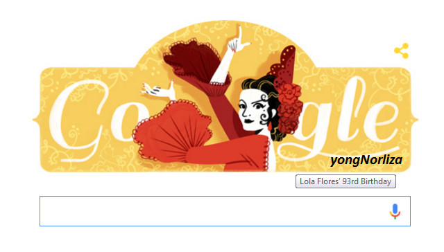 LOLA FLORES ON GOOGLE TODAY