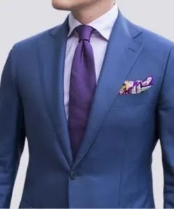 Lavender Shirt and Dark Purple Tie