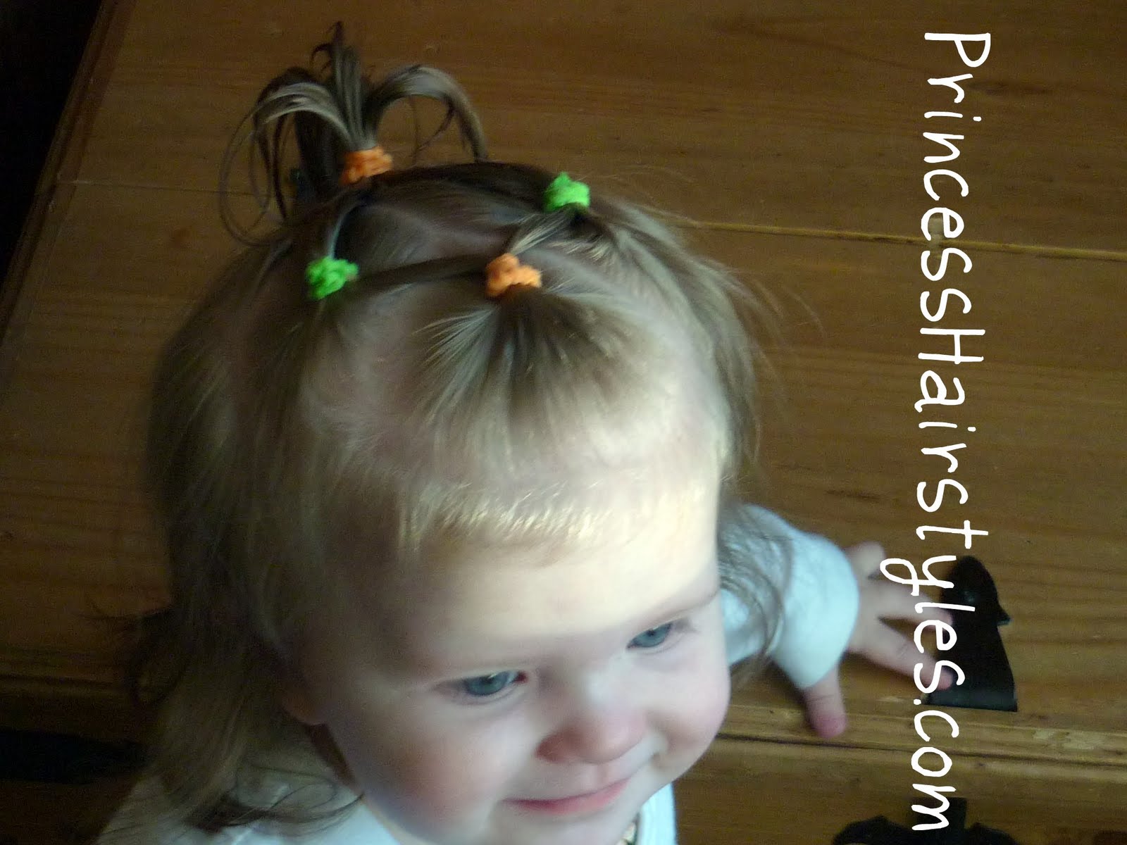 Baby Hairstyles - 4 Connecting Ponytails | Hairstyles For Girls ...