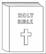Holy Bible coloring page for children (holy bible)