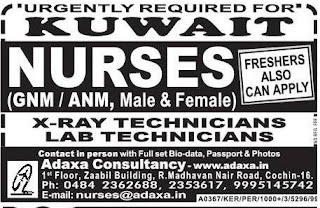 Urgently Required Kuwait for Nurses