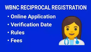 WBNC Reciprocal Registration (2024):100% Verification www.wbnc.in