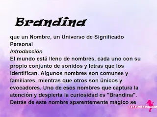 significado del nombre Brandina