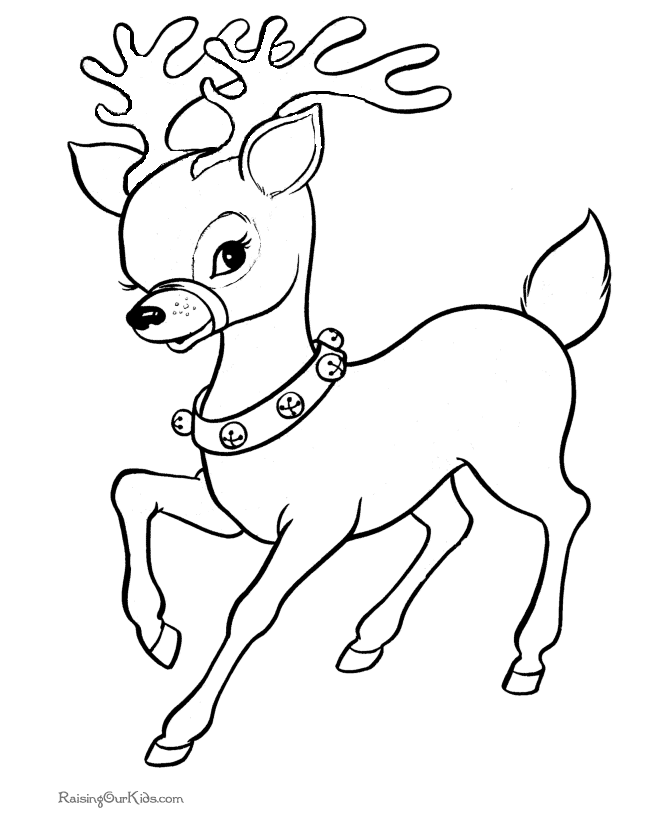 6 Christmas Reindeer Coloring Pages For Kids Coloring Wallpapers Download Free Images Wallpaper [coloring654.blogspot.com]