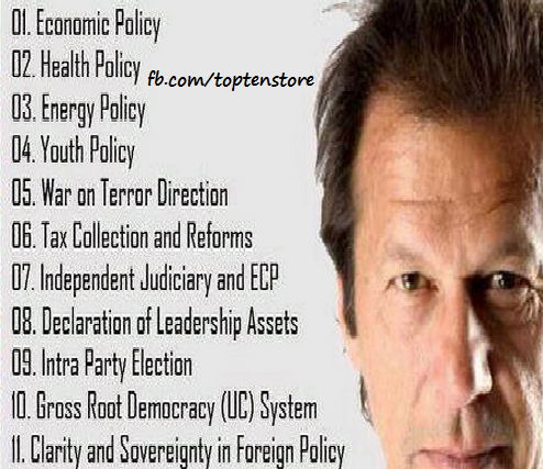 top 10 reasons to vote for PTI Imran Khan